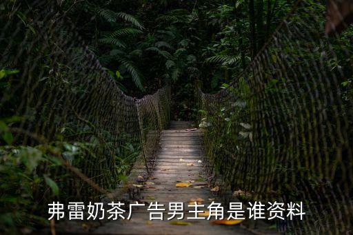 弗雷奶茶廣告男主角是誰資料