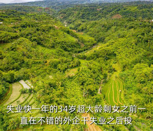 失業(yè)快一年的34歲超大齡剩女之前一直在不錯的外企干失業(yè)之后投