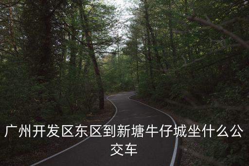 廣州開發(fā)區(qū)東區(qū)到新塘牛仔城坐什么公交車