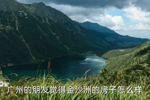 廣州金沙洲買房怎么樣，廣州的朋友覺得金沙洲的房子怎么樣