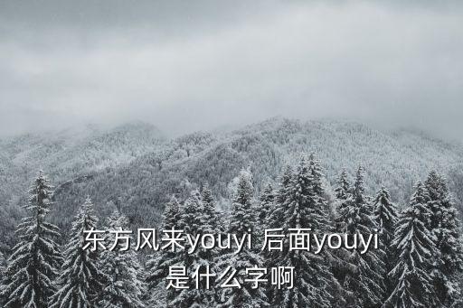 youyi，東方風來youyi 后面youyi是什么字啊