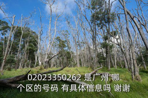02023350262 是廣州 哪個區的號碼 有具體信息嗎 謝謝