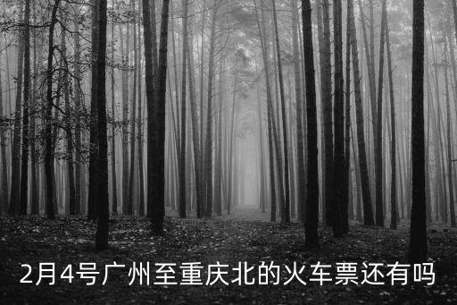 2月4號廣州至重慶北的火車票還有嗎