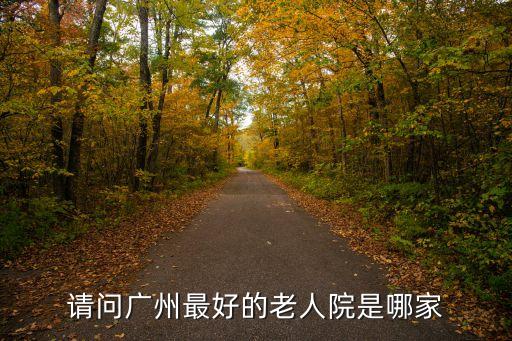 請問廣州最好的老人院是哪家