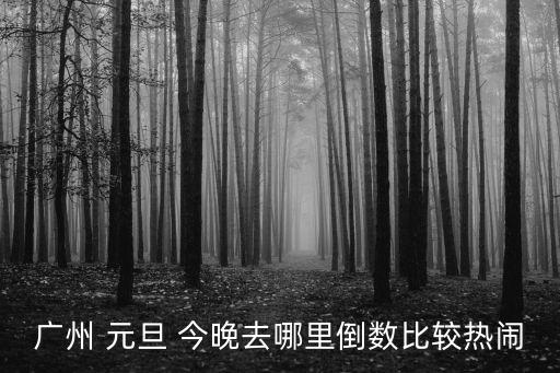 廣州 元旦 今晚去哪里倒數比較熱鬧