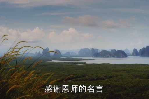 感謝恩師的句子，感謝恩師的名言