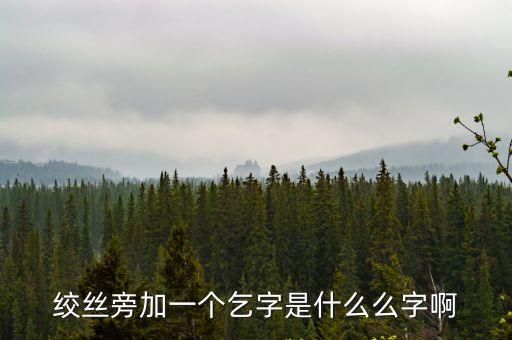 絞絲旁加一個(gè)乞字是什么么字啊