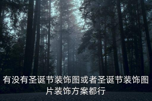 有沒有圣誕節(jié)裝飾圖或者圣誕節(jié)裝飾圖片裝飾方案都行