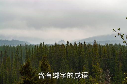綁的組詞，含有綁字的成語