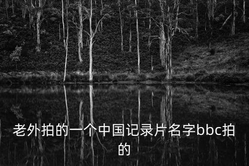 老外拍的一個(gè)中國(guó)記錄片名字bbc拍的