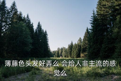 薄藤色，薄藤色的染發會不會太非主流