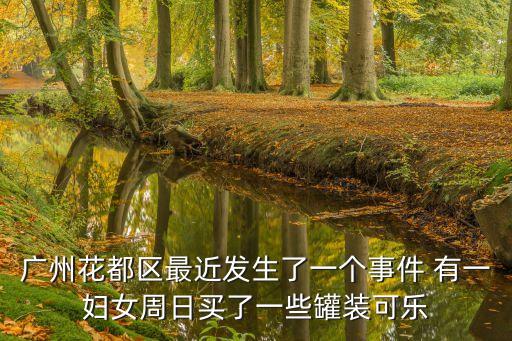 廣州近期發生什么事，廣州花都區最近發生了一個事件 有一婦女周日買了一些罐裝可樂