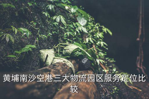 廣州黃埔區對比南沙，黃埔南沙空港三大物流園區服務定位比較