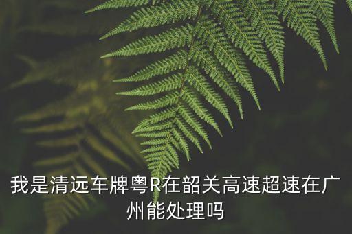 韶關到廣州高速超速，廣州在韶關高速一次扣12分怎么處理