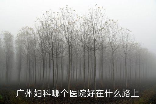 廣州粵海醫院比石井醫院好不好，廣州婦科哪個醫院好在什么路上