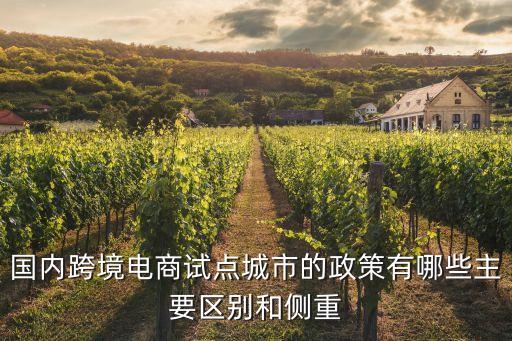 廣州跨境電商綜試區政策解讀，國內跨境電商試點城市的政策有哪些主要區別和側重