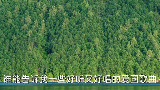 誰能告訴我一些好聽又好唱的愛國歌曲