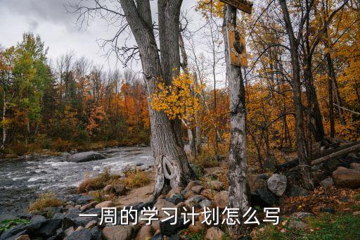 一周學習計劃，制定每周的學習目標