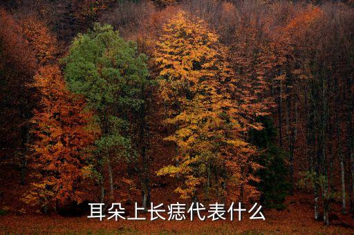 耳廓有痣，耳朵上長痣代表什么