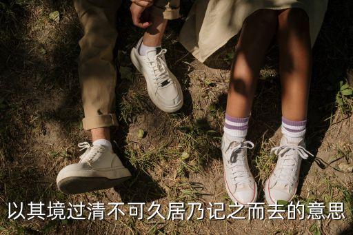 以其境過清，以其境過清不可久居乃記之而去的意思