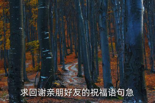 求回謝親朋好友的祝福語句急