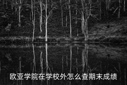 歐亞學院在學校外怎么查期末成績