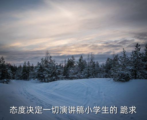 態度決定一切演講稿，求一篇關于工作態度決定事業成敗的演講稿35分鐘的
