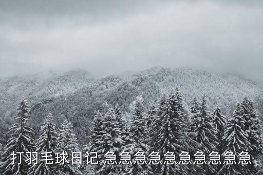 打羽毛球的日記，關于打羽毛球的日記 50字至100字