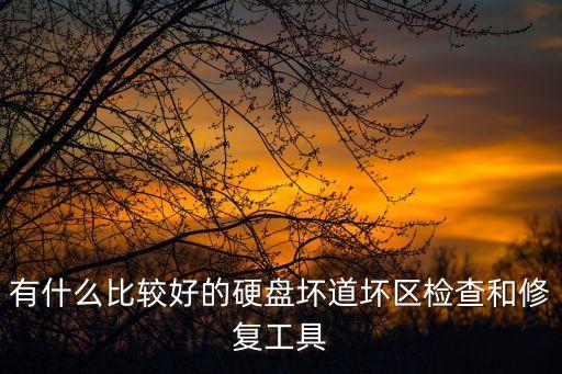 硬盤壞道修復工具，硬盤有壞道了 最好的修復軟件是什么