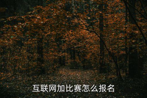 互聯(lián)網(wǎng)加大賽，互聯(lián)網(wǎng)加比賽怎么報名