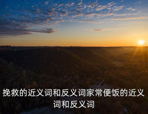 挽救的近義詞和反義詞家常便飯的近義詞和反義詞