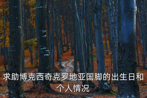 求助博克西奇克羅地亞國(guó)腳的出生日和個(gè)人情況