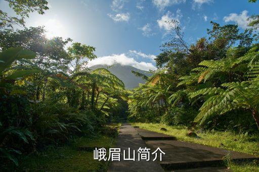 峨眉山簡介，有誰知峨眉山是哪的