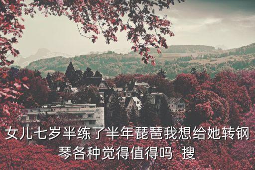 女兒七歲半練了半年琵琶我想給她轉鋼琴各種覺得值得嗎  搜