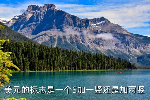 美元的標志是一個S加一豎還是加兩豎