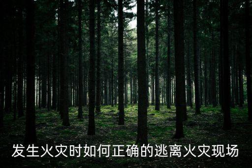 發生火災后如何逃生，遇到火災如何逃生