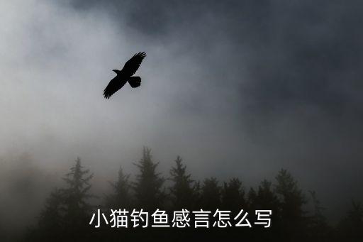 小貓釣魚看圖寫話，看圖寫話貓一只釣魚貓一只砸缸