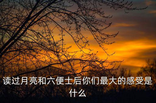 月亮與六便士讀后感，月亮與六便士