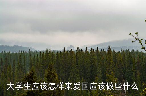青年愛國，青年大學生做一個真誠的愛國者需要在哪些方面作出努力