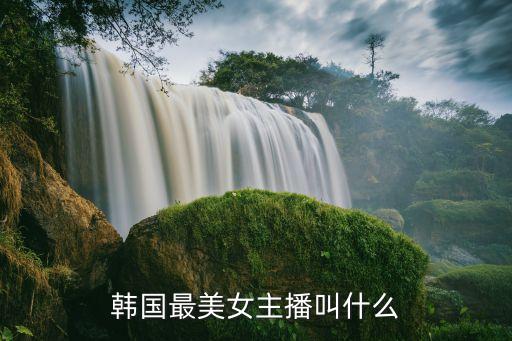 最美女主播，韓國最美女主播叫什么