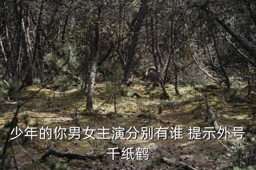 趙潤南，少年的你男女主演分別有誰 提示外號千紙鶴