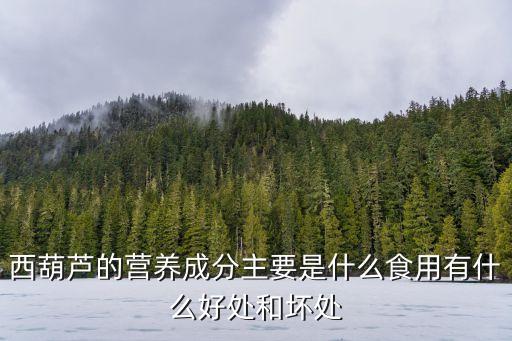 西葫蘆瓜，西葫蘆是個什么東西