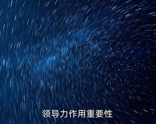 領導力作用重要性