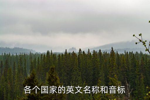 國家的英語，國家的英文怎么寫