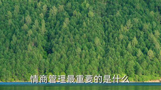 情商管理最重要的是什么