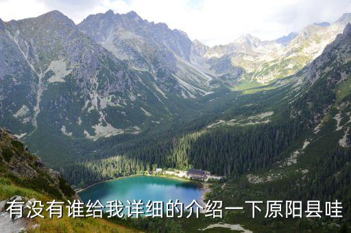 原陽縣，有沒有誰給我詳細(xì)的介紹一下原陽縣哇
