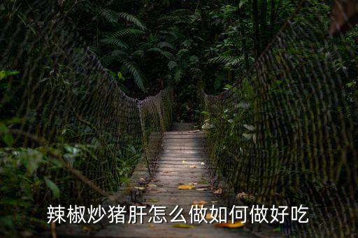 辣椒炒豬肝怎么做如何做好吃