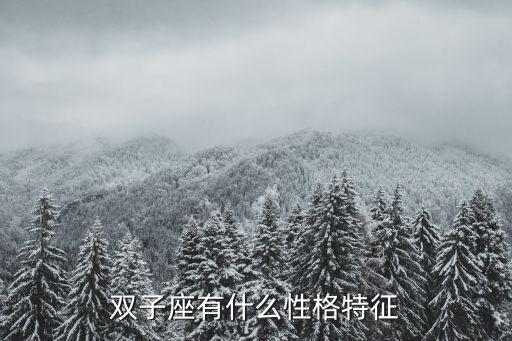 雙子座性格，雙子座有什么性格特征