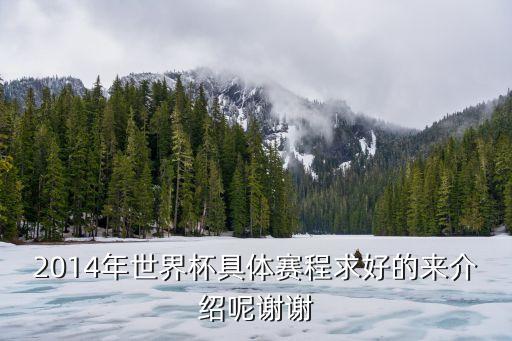 2014年世界杯具體賽程求好的來介紹呢謝謝