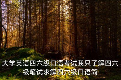 六級口語考什么，PETS口語考試是什么
